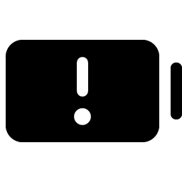 Battery Warning Fill icon