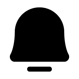 Bell Simple Fill icon - free SVG download