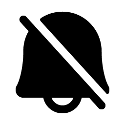 Bell Slash Fill icon - free SVG download