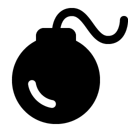 Bomb Fill icon