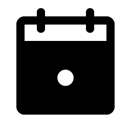Calendar Dot Fill icon