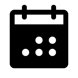 Calendar Dots Fill icon