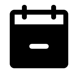Calendar Minus Fill icon