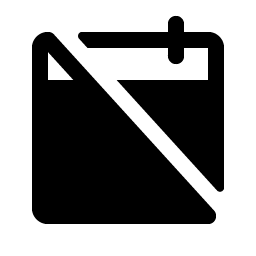 Calendar Slash Fill icon