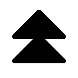 Caret Double Up Fill icon