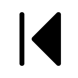 Caret Line Left Fill icon