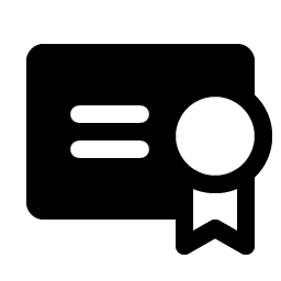Certificate Fill icon