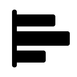 Chart Bar Horizontal Fill icon