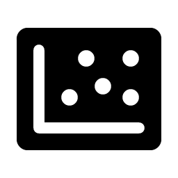 Chart Scatter Fill icon