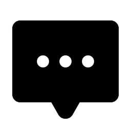 Chat Centered Dots Fill icon