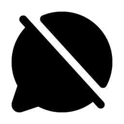 Chat Circle Slash Fill icon