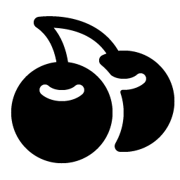 Cherries Fill icon