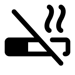 Cigarette Slash Fill icon