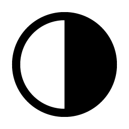 Circle Half Fill icon