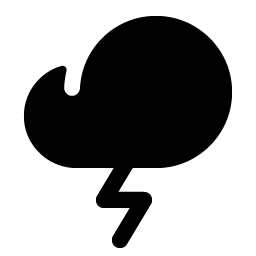 Cloud Lightning Fill icon - free SVG download