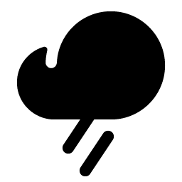 Cloud Rain Fill icon