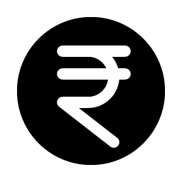 Currency Inr Fill icon