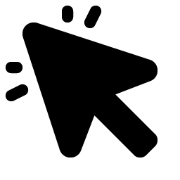 Cursor Click Fill icon