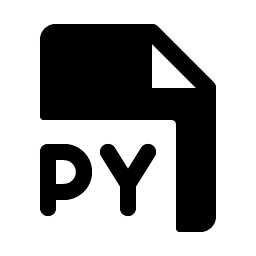 File Py Fill icon
