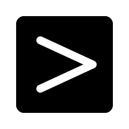 Greater Than Fill icon