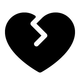 Heart Break Fill icon