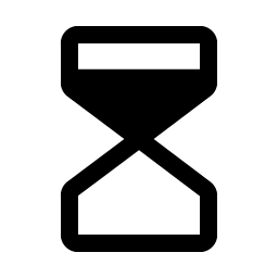 Hourglass High Fill icon
