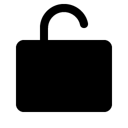 Lock Simple Open Fill icon