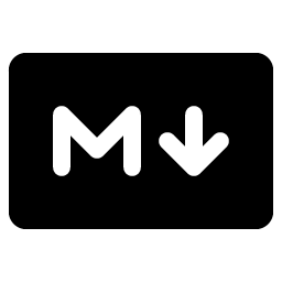 Markdown Logo Fill icon
