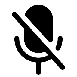 Microphone Slash Fill icon