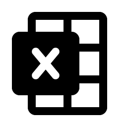 Microsoft Excel Logo Fill icon