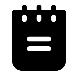 Notepad Fill icon