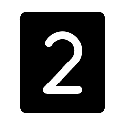 Number Two Fill icon