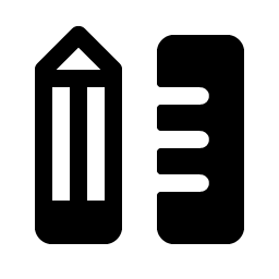 Pencil Ruler Fill icon