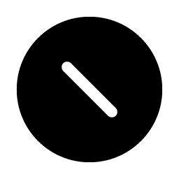 Prohibit Inset Fill icon