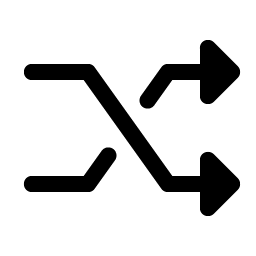 Shuffle Angular Fill icon