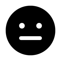 Smiley Meh Fill icon