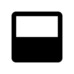 Square Half Bottom Fill icon