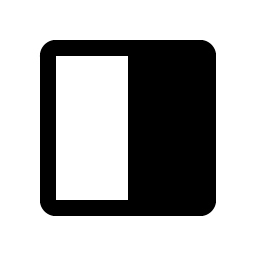Square Half Fill icon