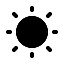 Sun Dim Fill icon