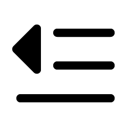 Text Outdent Fill icon