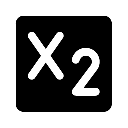 Text Subscript Fill icon