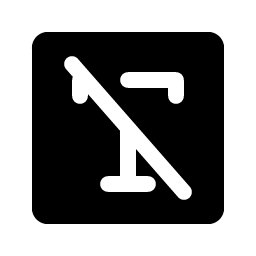 Text T Slash Fill icon