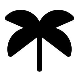 Tree Palm Fill icon