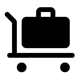 Trolley Suitcase Fill icon