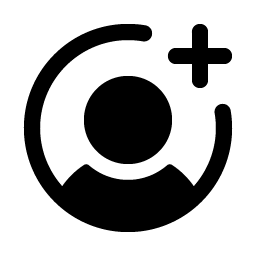 User Circle Plus Fill icon