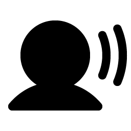 User Sound Fill icon