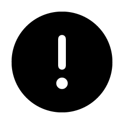 Warning Circle Fill icon