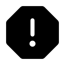Warning Octagon Fill icon