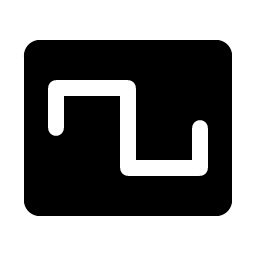 Wave Square Fill icon