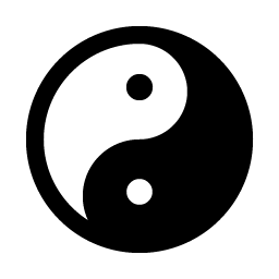 Yin Yang Fill icon